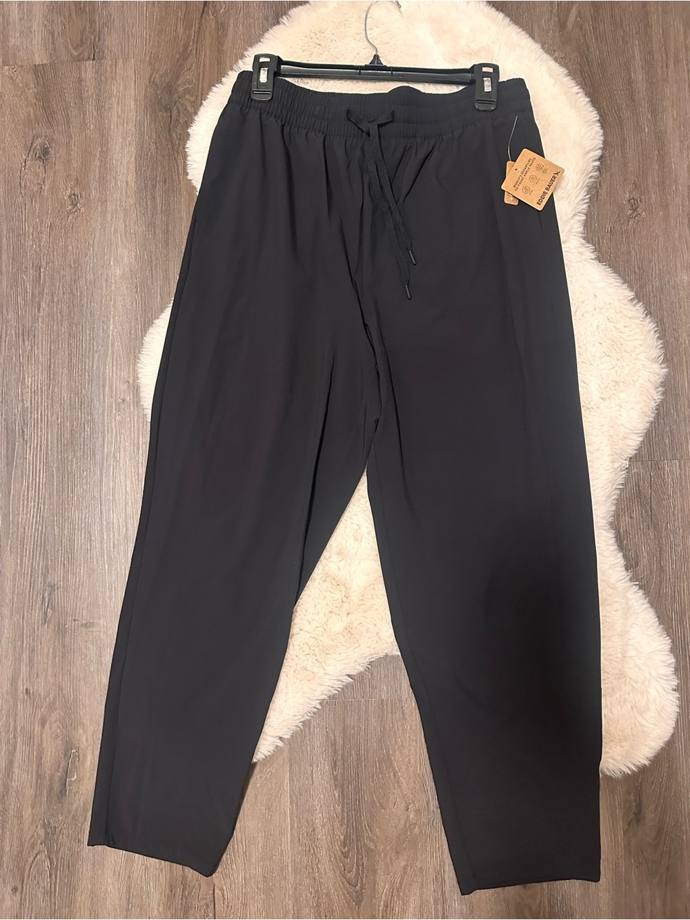 Women’s Black Drawstring Casual Pants Medium